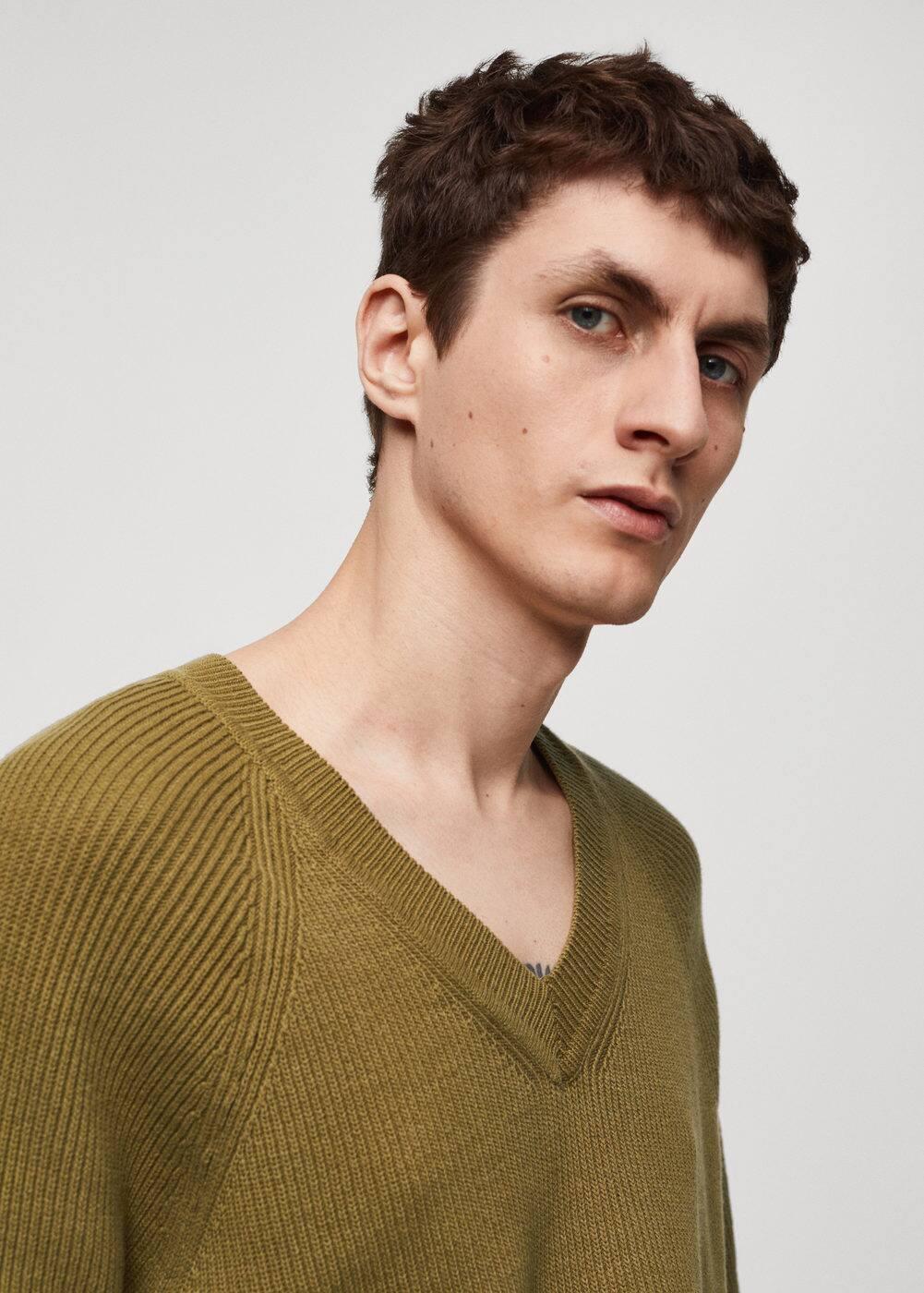 Mango Mens Short Sleeve Knitted T-Shirt Product Image