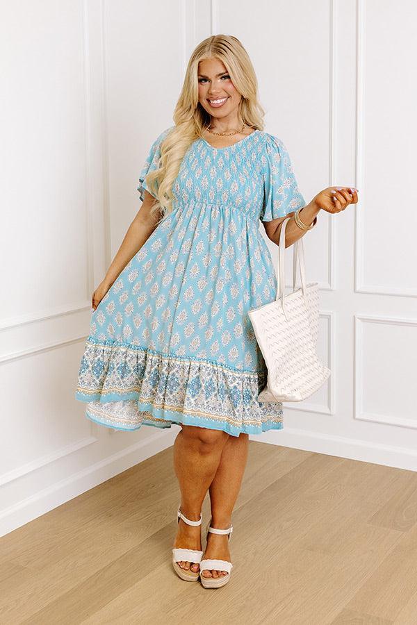 Charming Walk Smocked Midi Curves Product Image