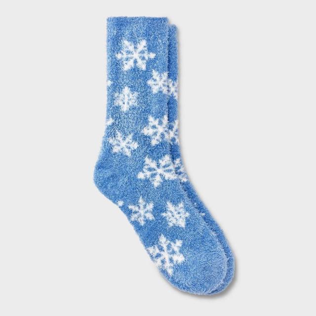 Womens Snowflake Cozy Crew Socks - Auden 4-10 Product Image