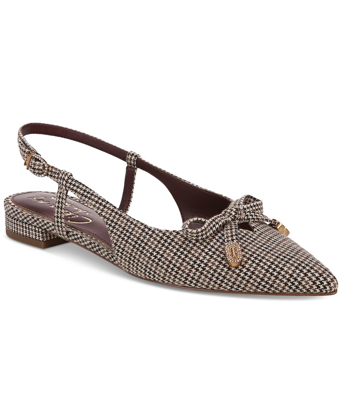 Circus Ny by Sam Edelman Womens Lafayette Pointed-Toe Slingback Bow Flats Product Image