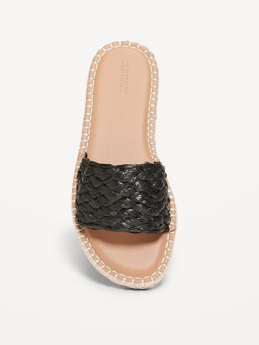 Raffia Espadrille Slide Sandal Product Image