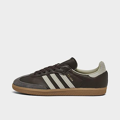 adidas Originals Mens Samba - Shoes Brown/Gold Metallic/Putty Grey Product Image