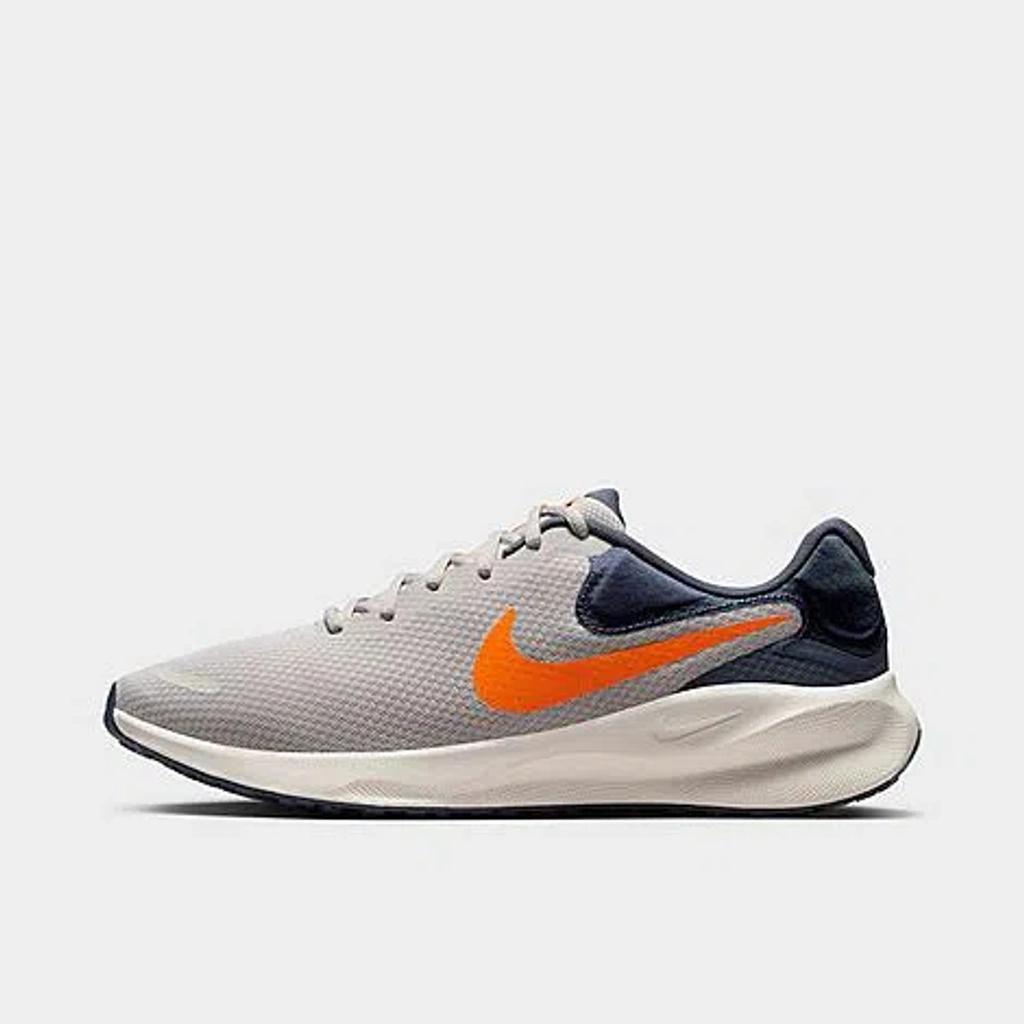 NIKE Revolution 7 Sneakers In Gray And Orange In Multi Product Image