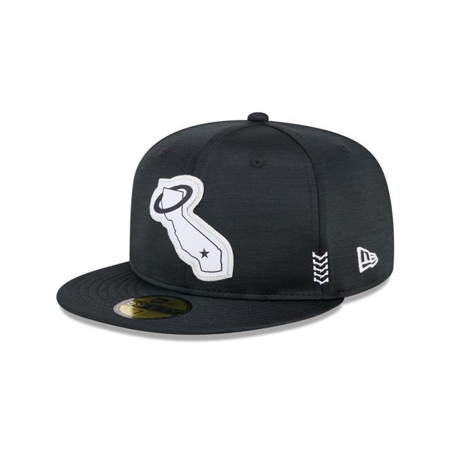 Los Angeles Angels 2024 Clubhouse Black 59FIFTY Fitted Hat Male Product Image