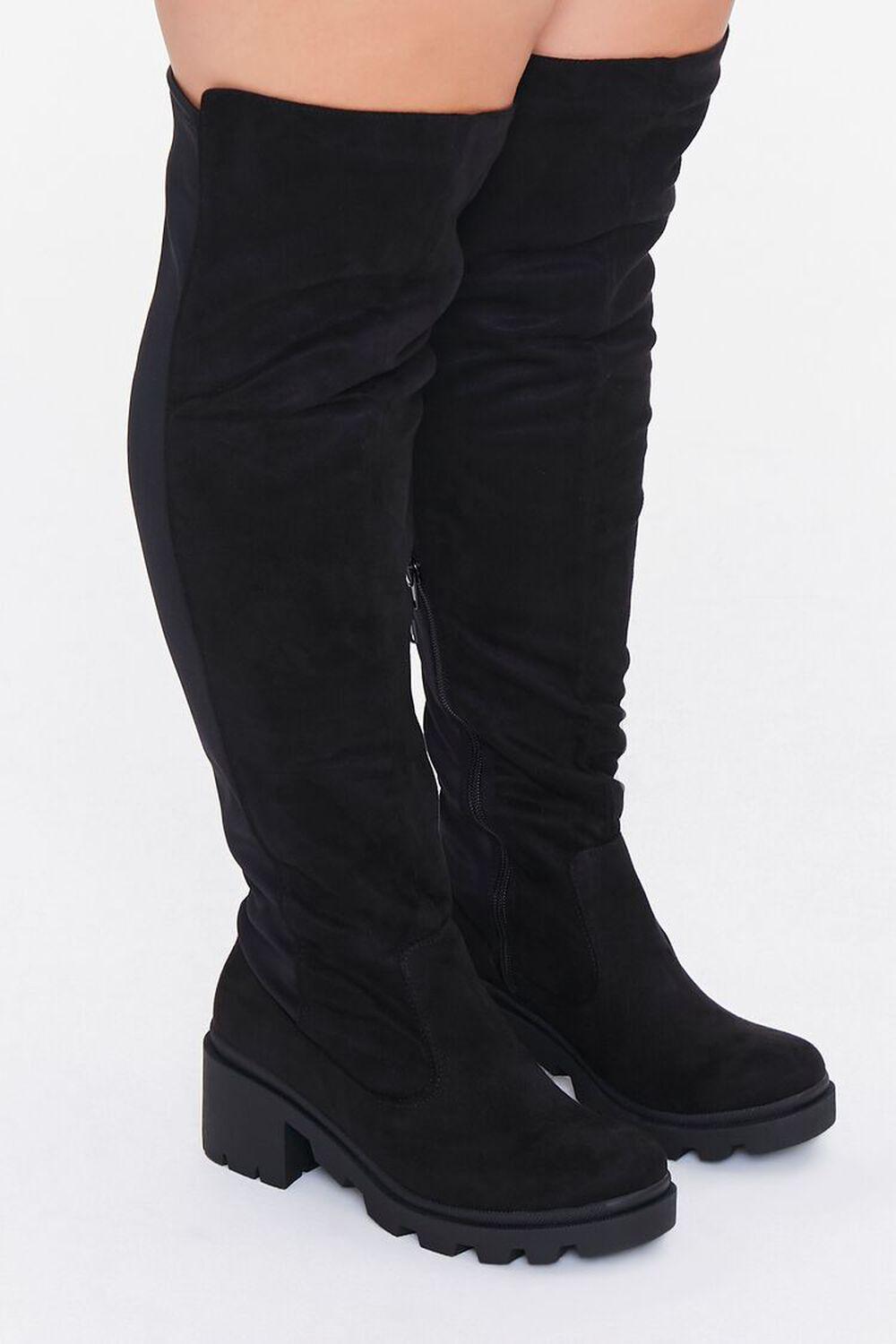 Over-the-Knee Lug Boots (Wide) | Forever 21 Product Image