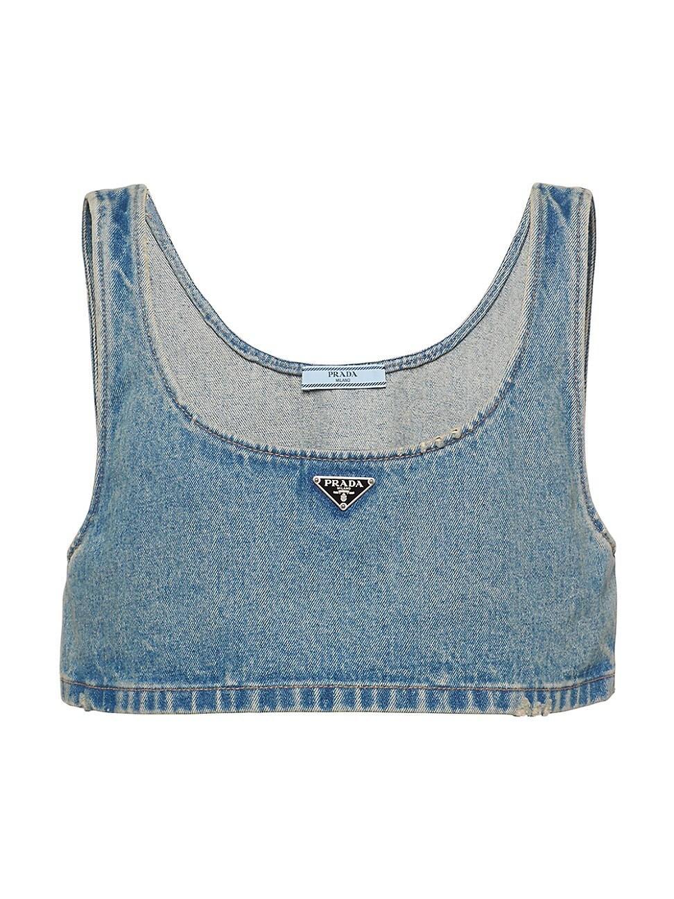 Womens Denim Top Product Image