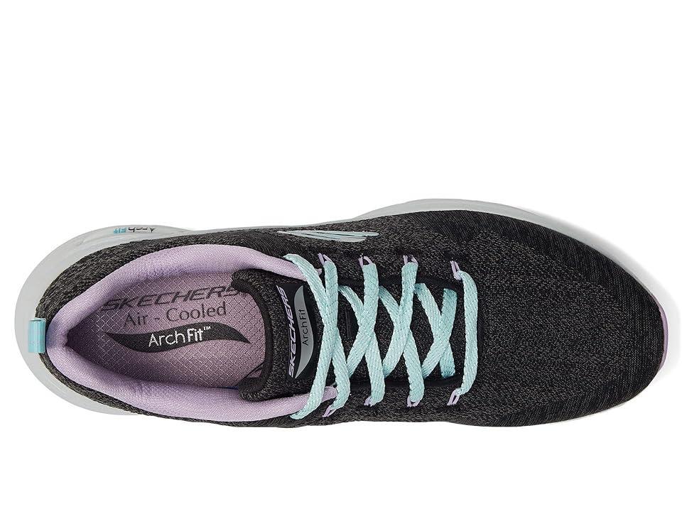 SKECHERS Arch Fit Comfy Wave Sneakers Lavender) Women's Shoes Product Image