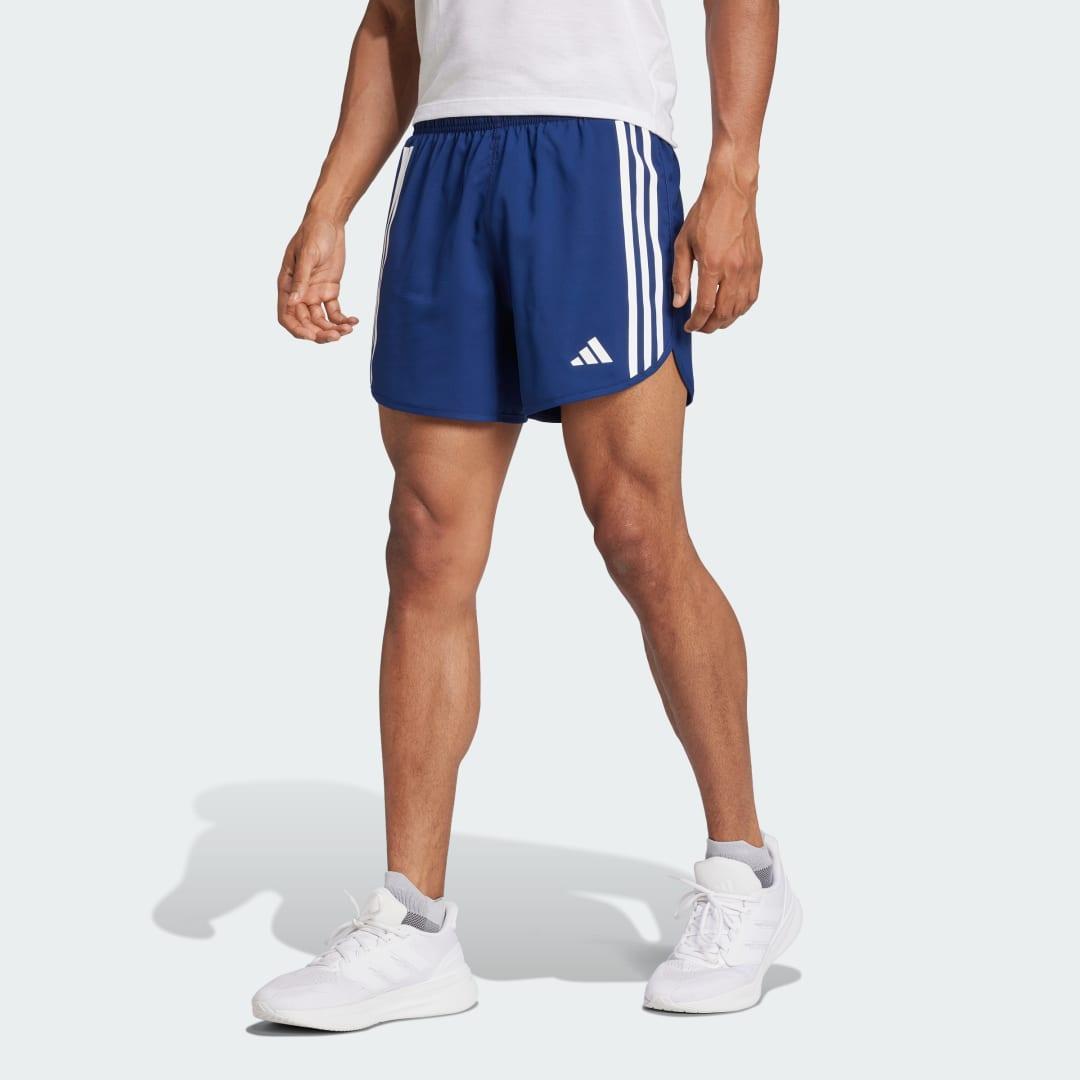 adidas Own the Run 3-Stripes Shorts Black XL 9 Mens Product Image