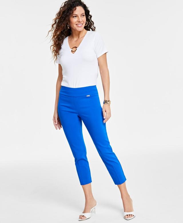 I.n.c. International Concepts Womens Tummy-Control Pull-On Capri Pants, Regular & Petite, Created for Macys Product Image