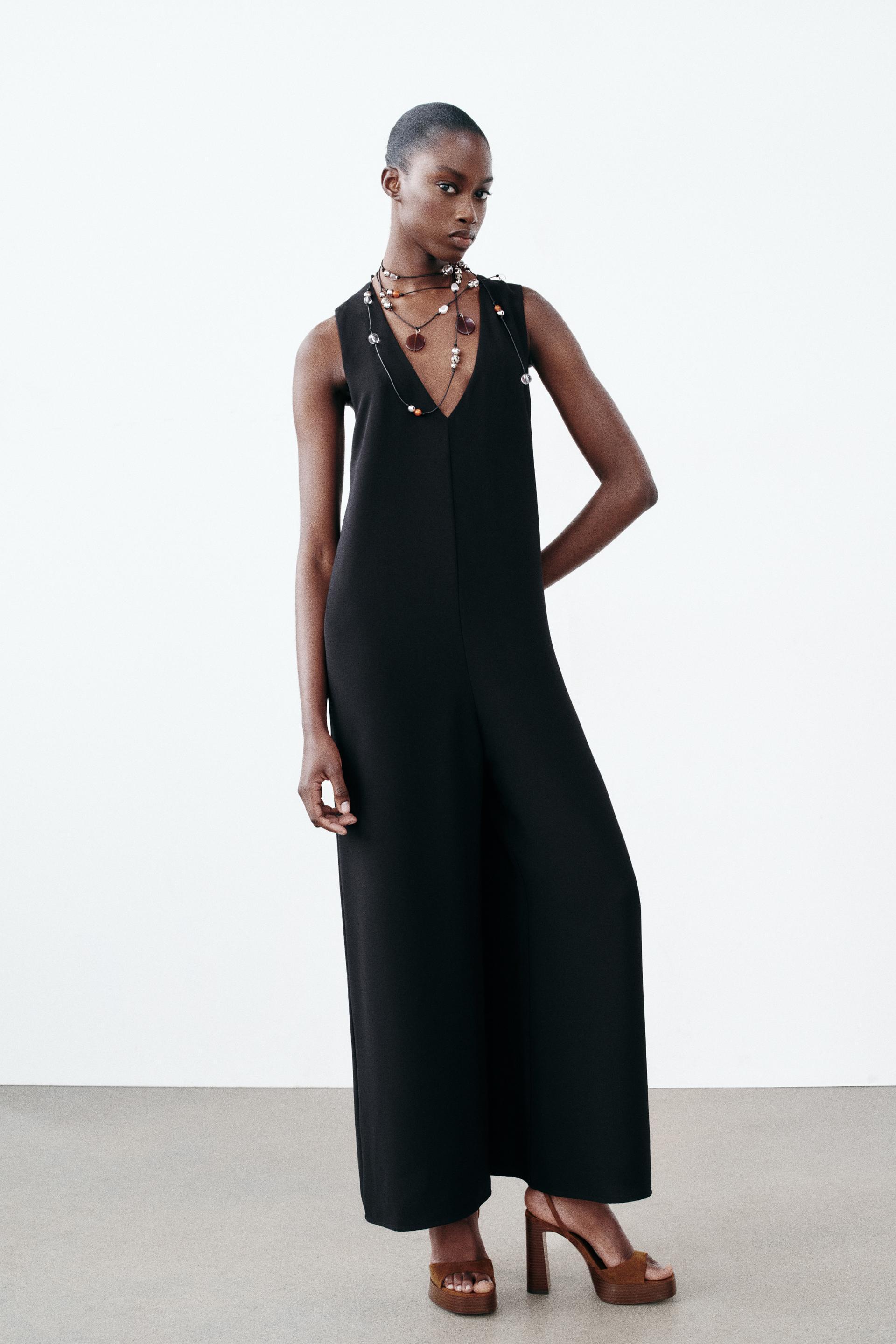 WIDE CREPE JUMPSUIT Product Image