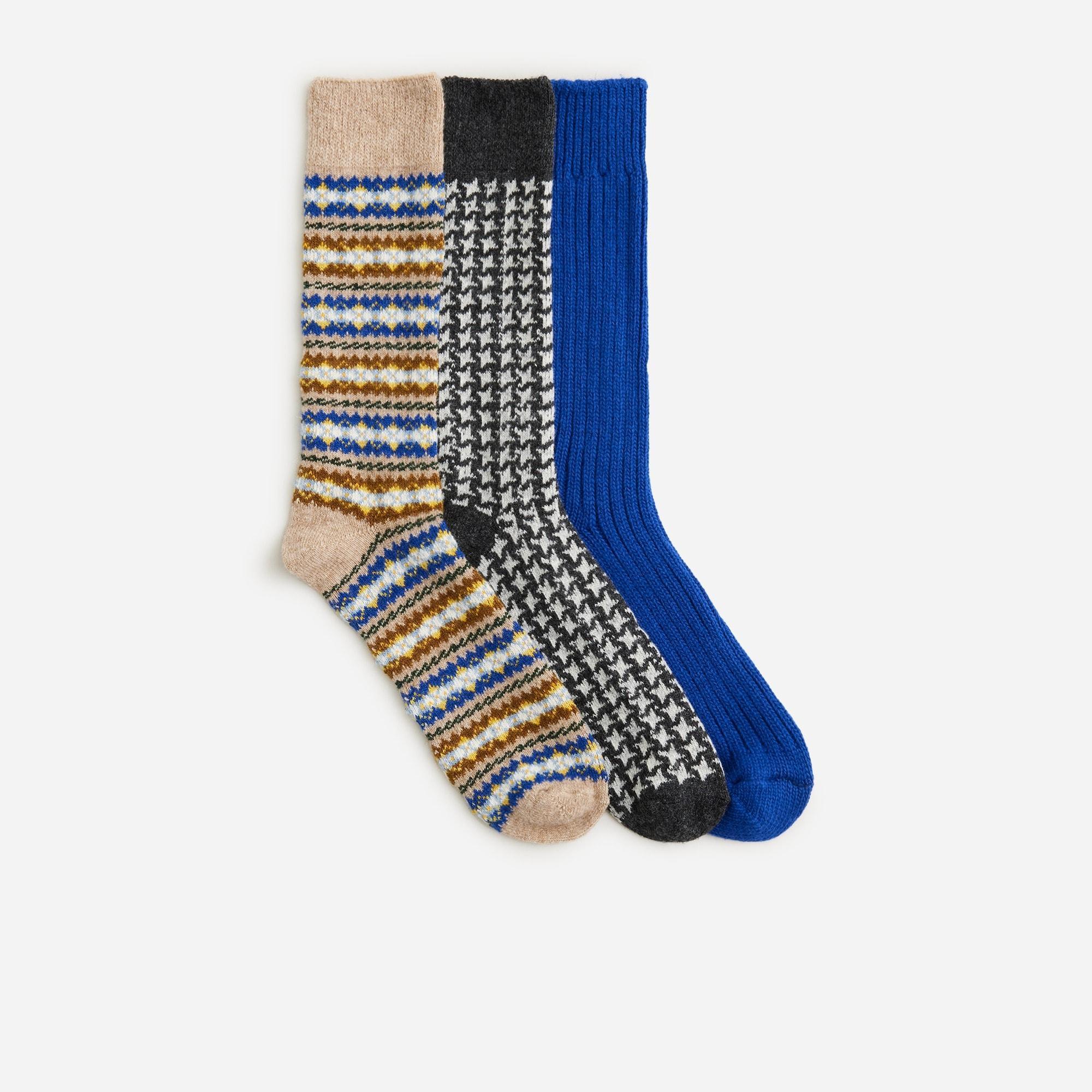 Lambswool-blend socks three-pack Product Image