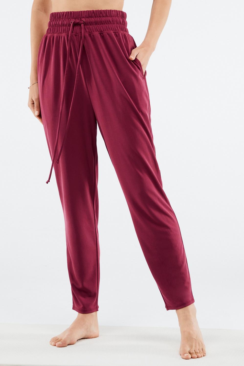 Fabletics Blaine Jogger Womens red plus Size 3X Product Image