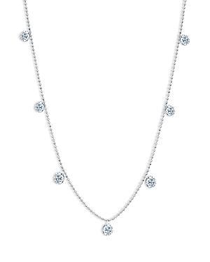 Womens Floating Diamond 18K White Gold & 1.03 TCW Diamond Necklace Product Image