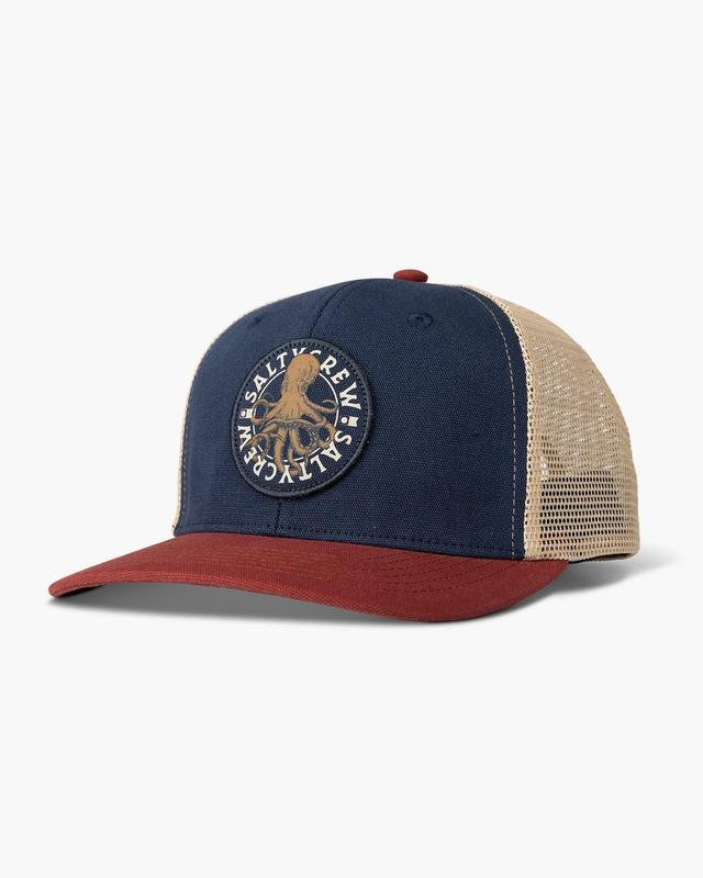 Tentacles Navy/Burgundy Retro Trucker Male Product Image