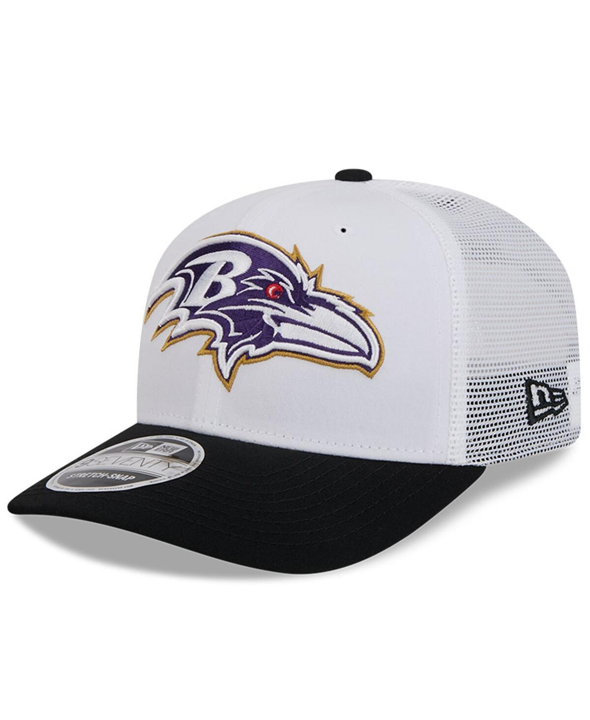 New Era Mens White Baltimore Ravens 2024 Nfl Training Camp 9SEVENTY Trucker Hat - White Product Image