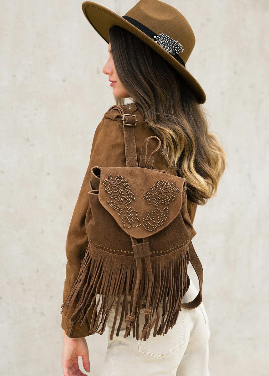 Willow Leather Backpack in Nutmeg Female Product Image