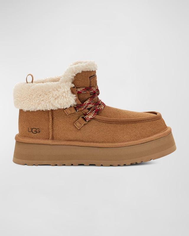 Womens Funkarra Cabin Suede & Shearling Platform Boots Product Image