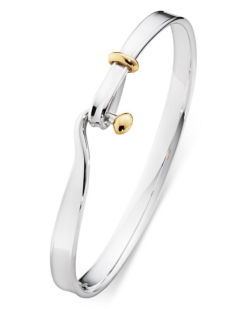 Georg Jensen 18K Yellow Gold & Sterling Silver Torun Bangle Bracelet Product Image