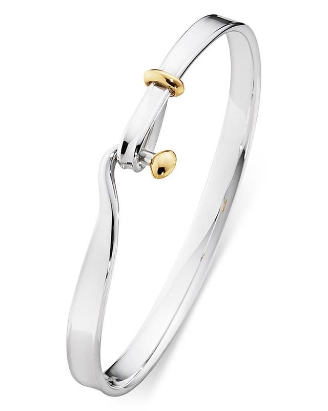 Jensen Georg Jensen 18K Yellow Gold & Sterling Silver Torun Bangle Bracelet - Female Product Image