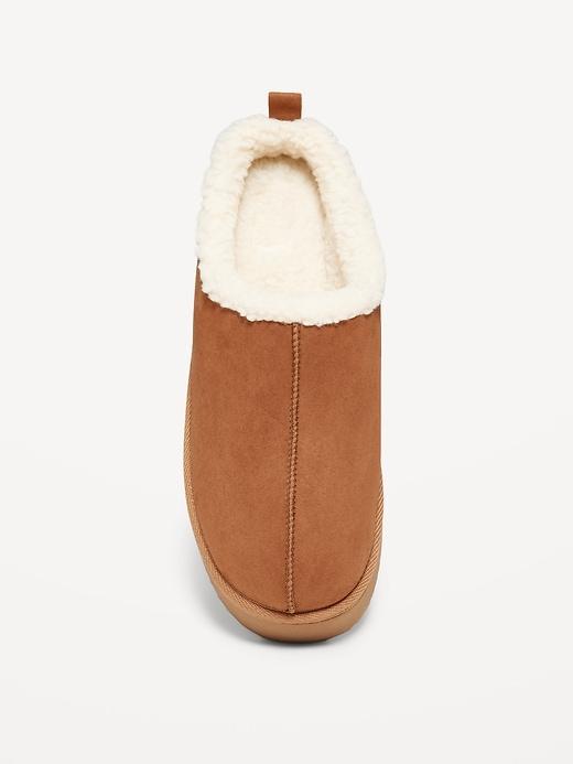 Sherpa-Lined Platform Slippers Product Image