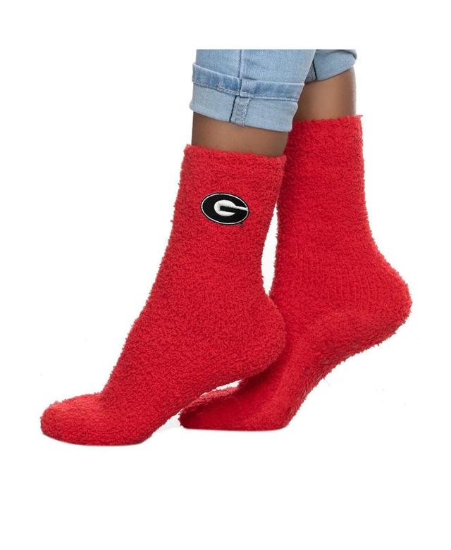 Womens ZooZatz Georgia Bulldogs Fuzzy Team Crew Socks Product Image