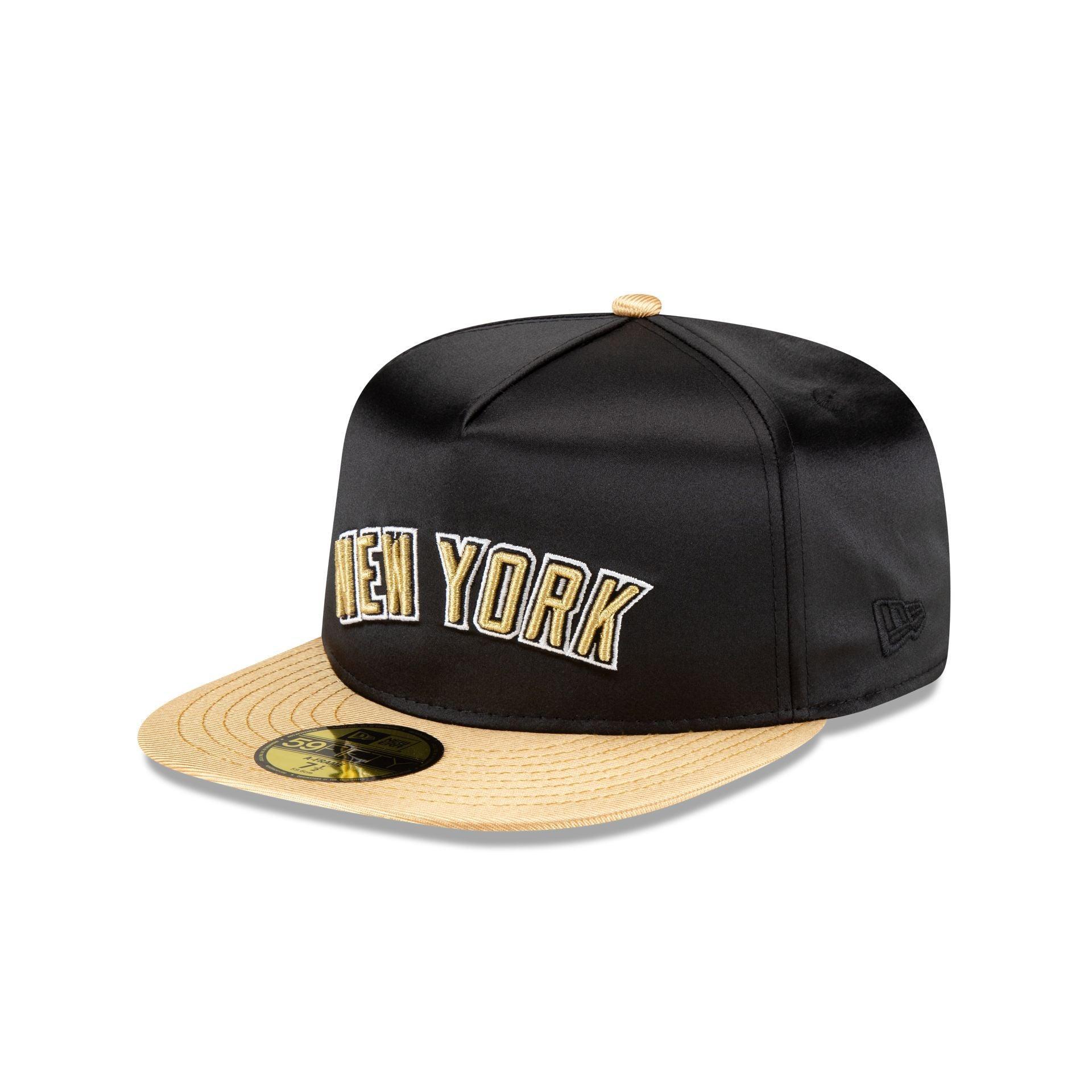 New York Mets Metallic Gold 59FIFTY A-Frame Fitted Hat Male Product Image