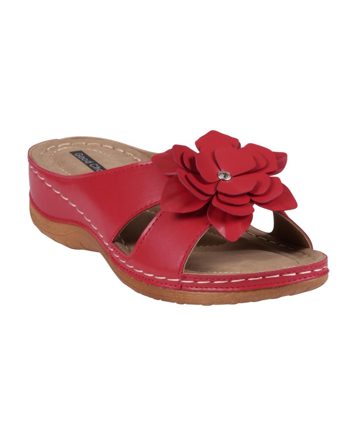 Gc Shoes Womens Joy Flower Rosette Comfort Sandals Product Image