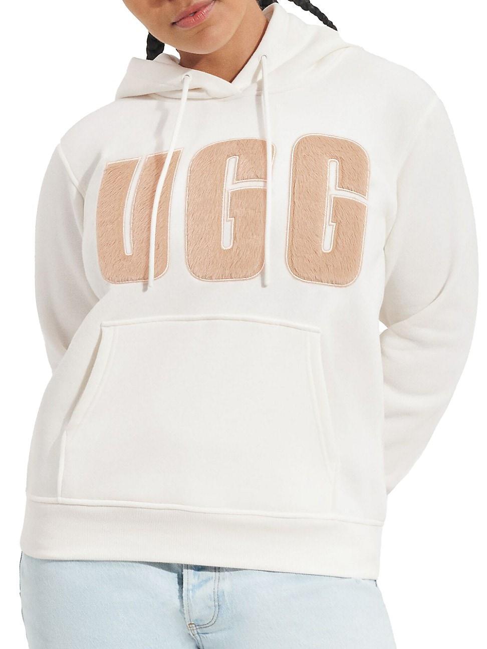 UGG(r) Rey Fluffy Logo Hoodie Product Image