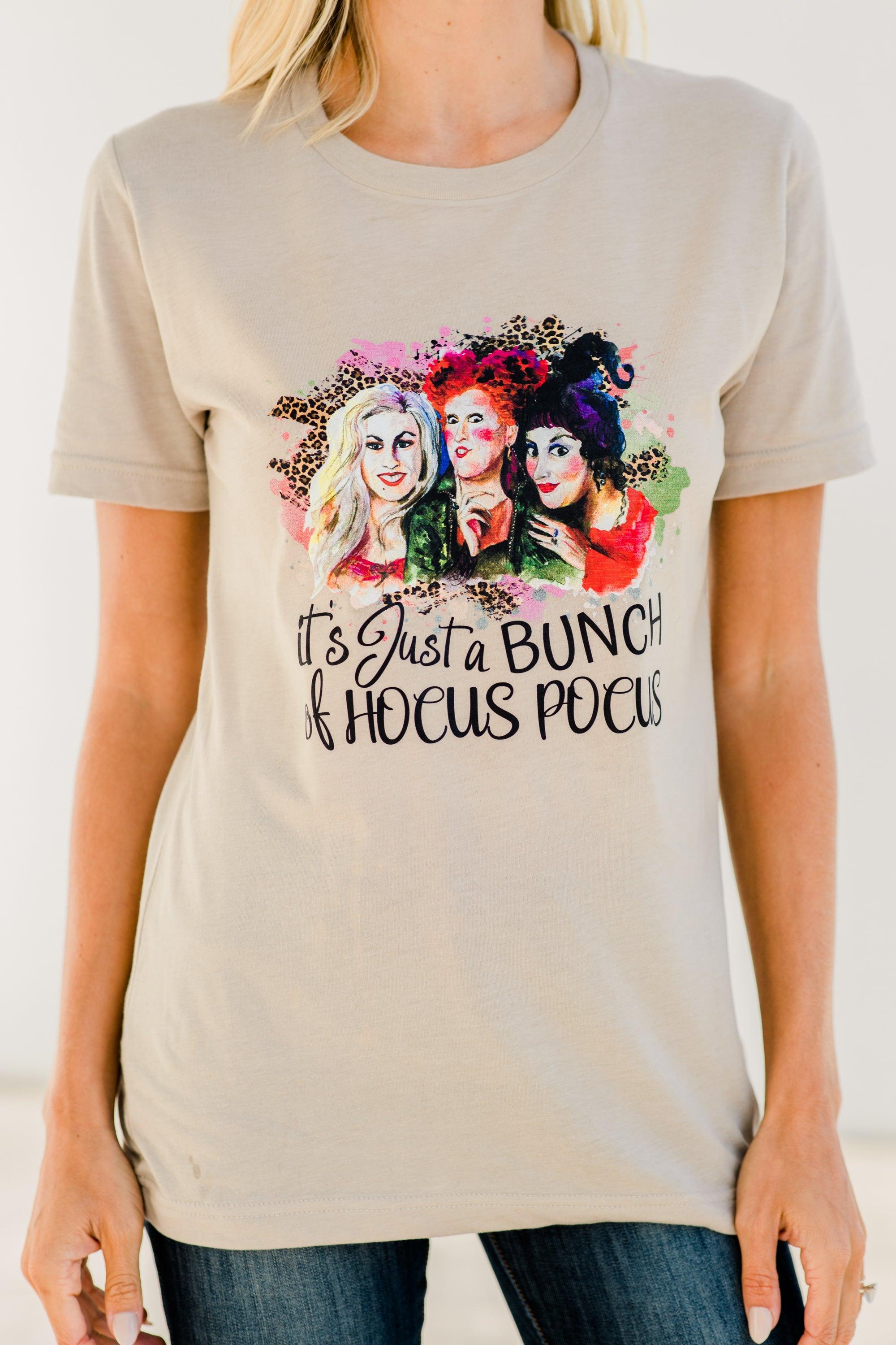 Bunch Of Hocus Pocus Tan Brown Graphic Tee Female Product Image