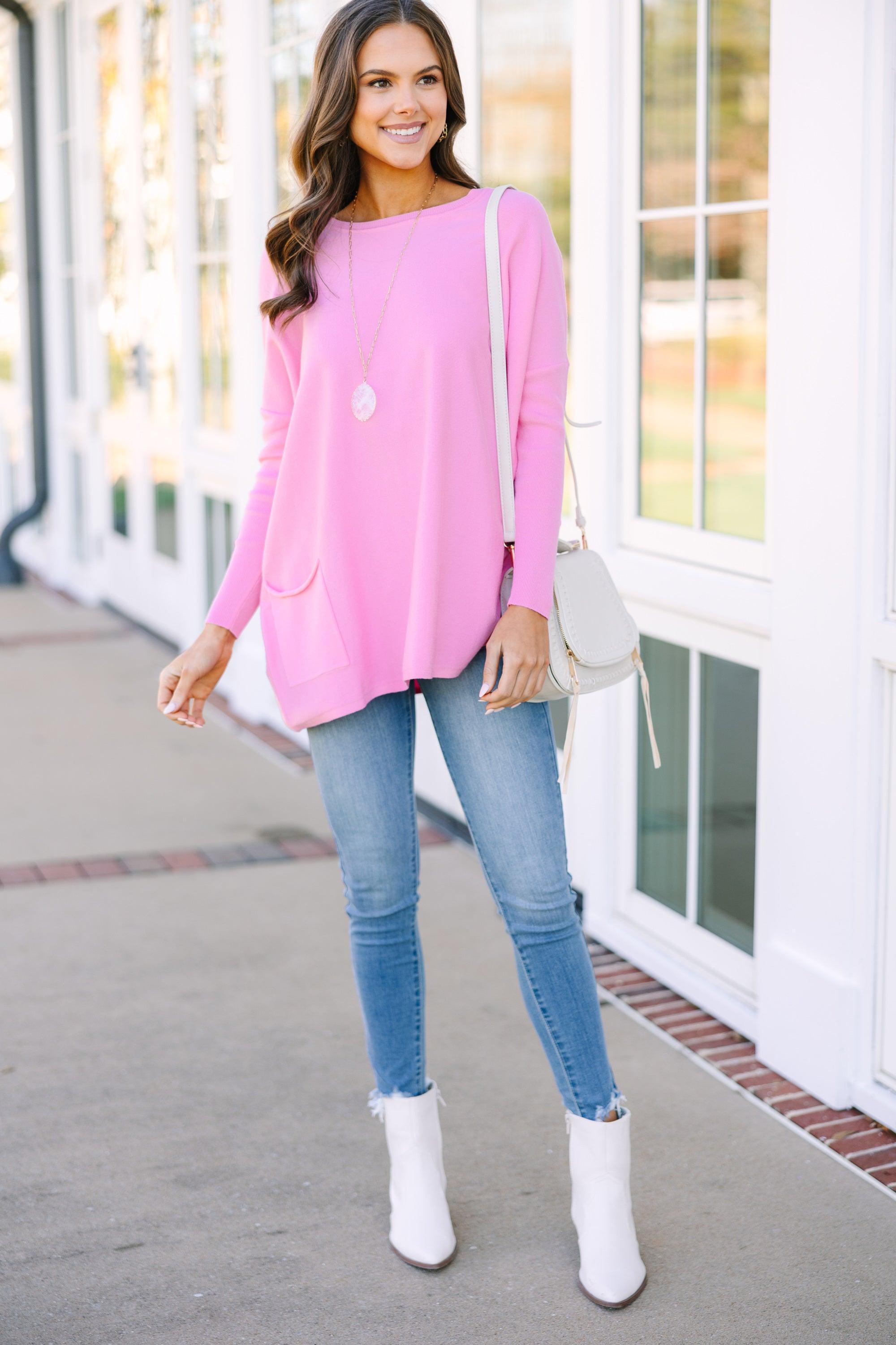 Loving My Life Pink Pocket Tunic Female Product Image