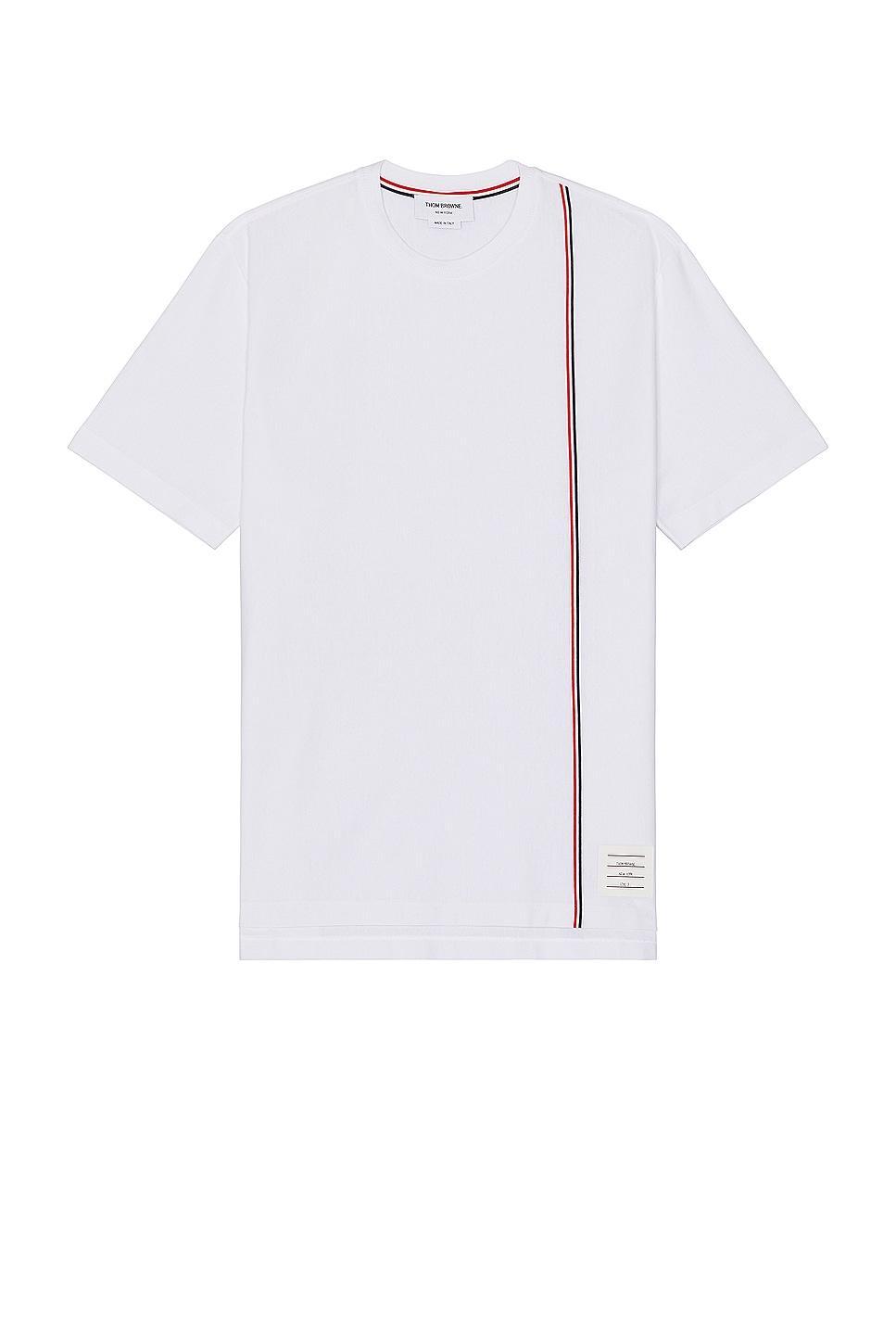 Thom Browne Rwb Stripe Short Sleeve Shirt Product Image