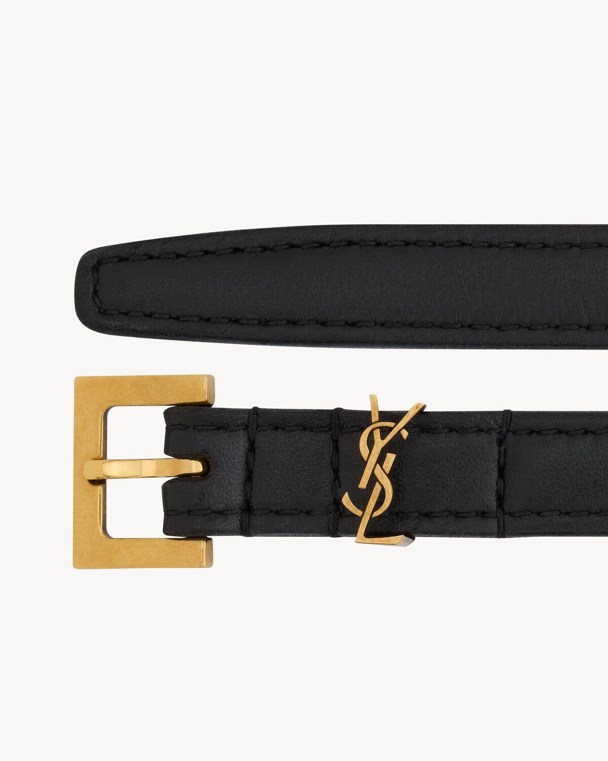 CASSANDRE extra thin belt in smooth leather | Saint Laurent | YSL.com Product Image