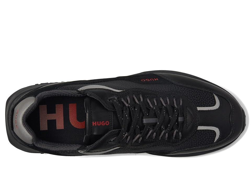 HUGO Kane Mix Material Run Sneaker (Shiny ) Men's Shoes Product Image