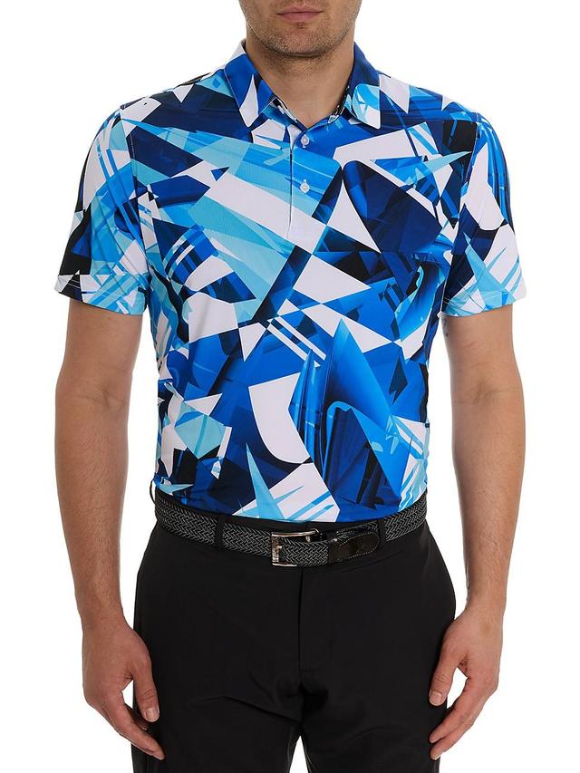 Mens Driftwood Abstract Polo Shirt Product Image