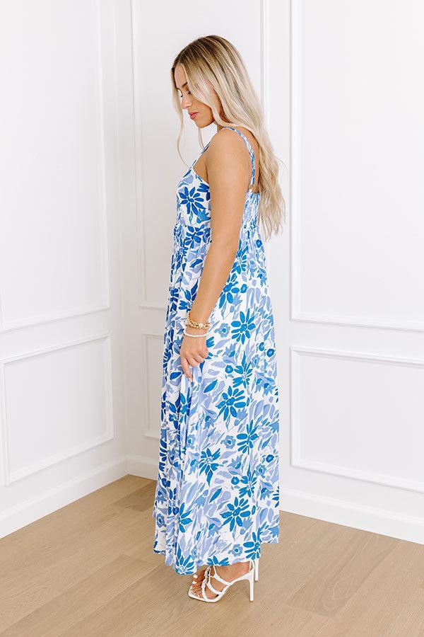 Tranquil Time Floral Midi in Blue Product Image