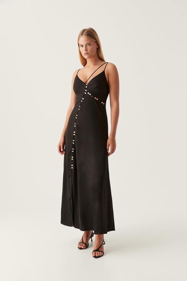 Riddle Button Down Maxi Dress Product Image