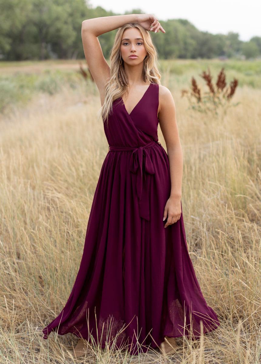 Miriam Dress in Plum Product Image