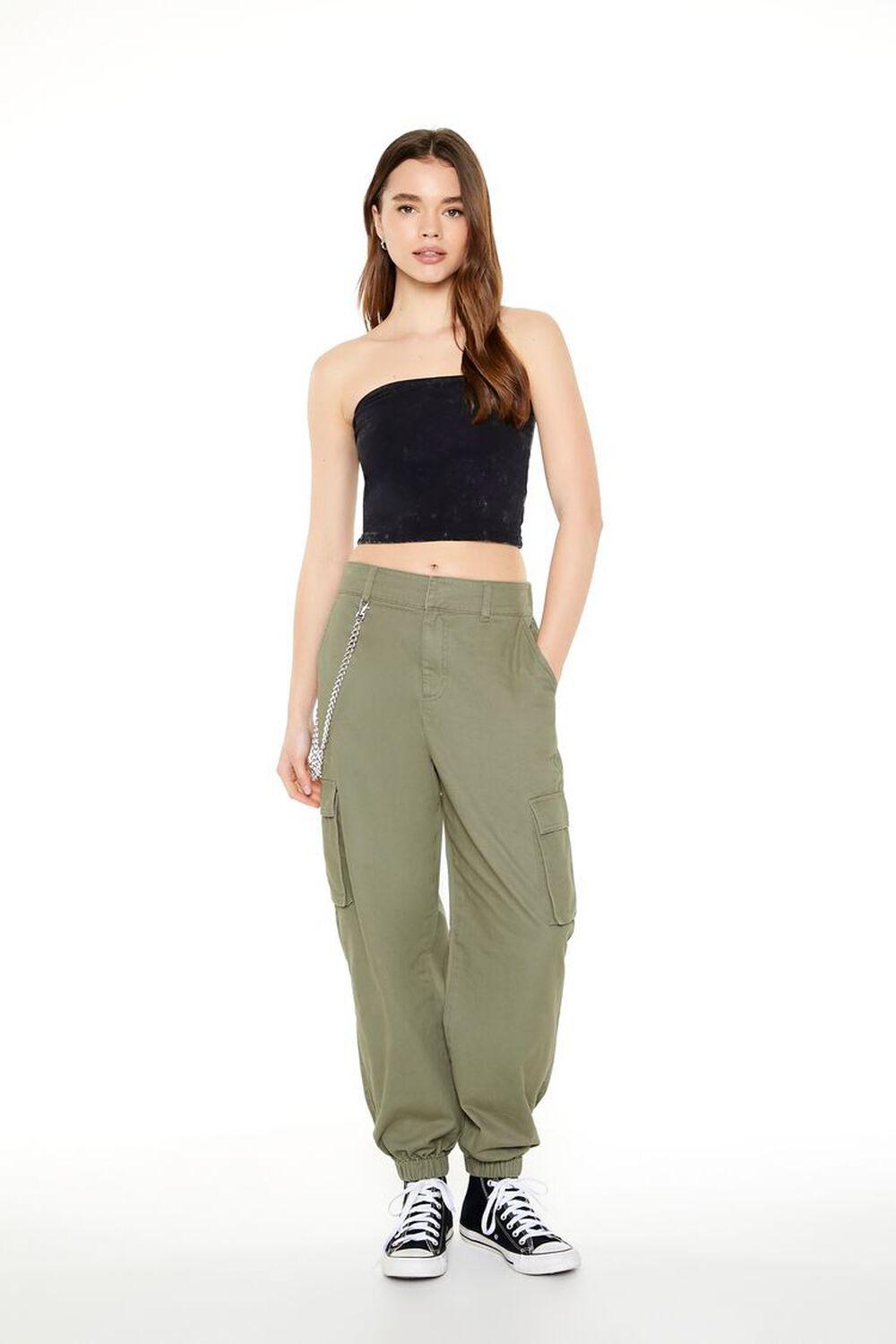 Wallet Chain Cargo Joggers | Forever 21 Product Image