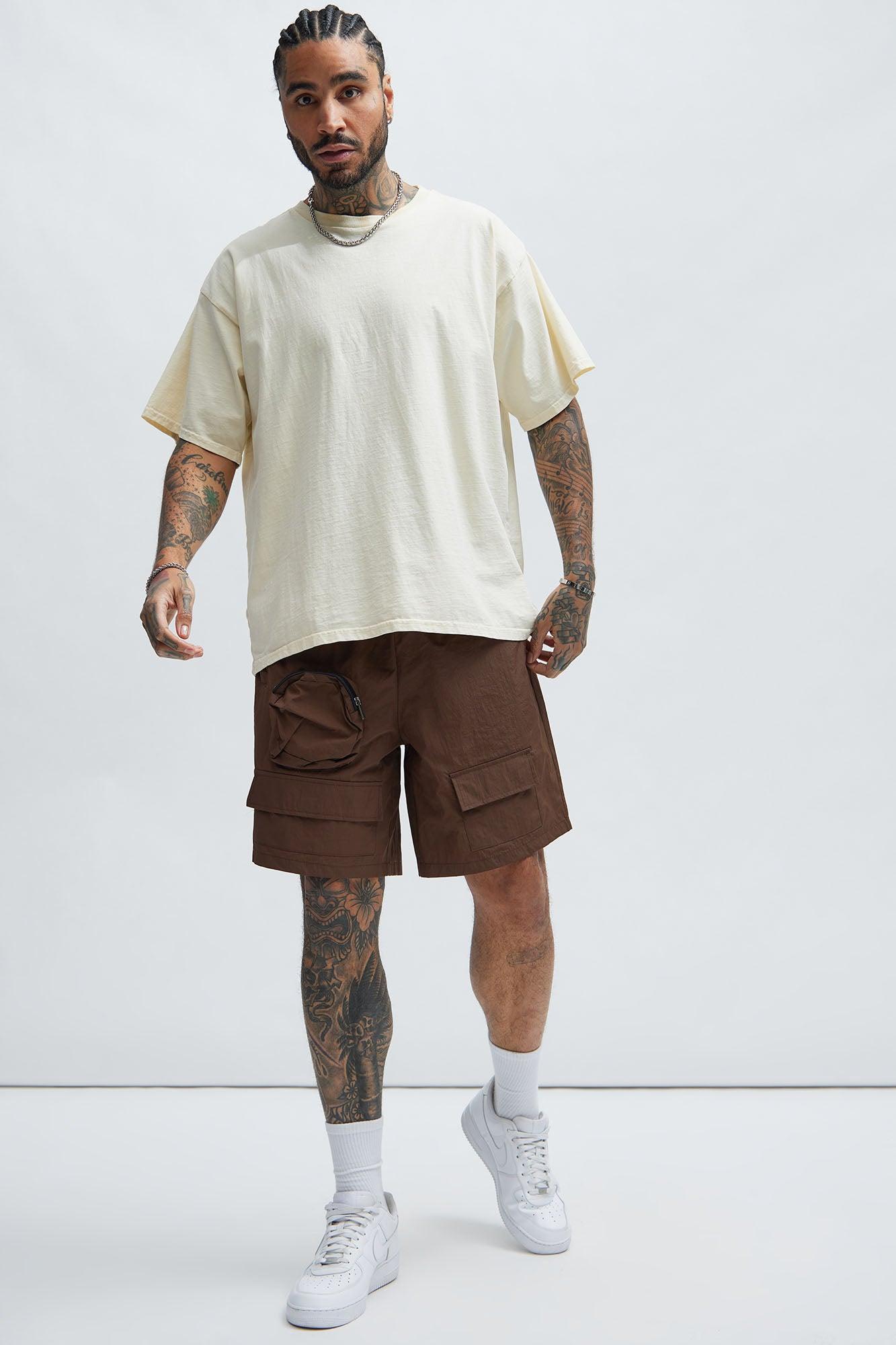 Safe Side Utility Nylon Shorts - Brown Product Image