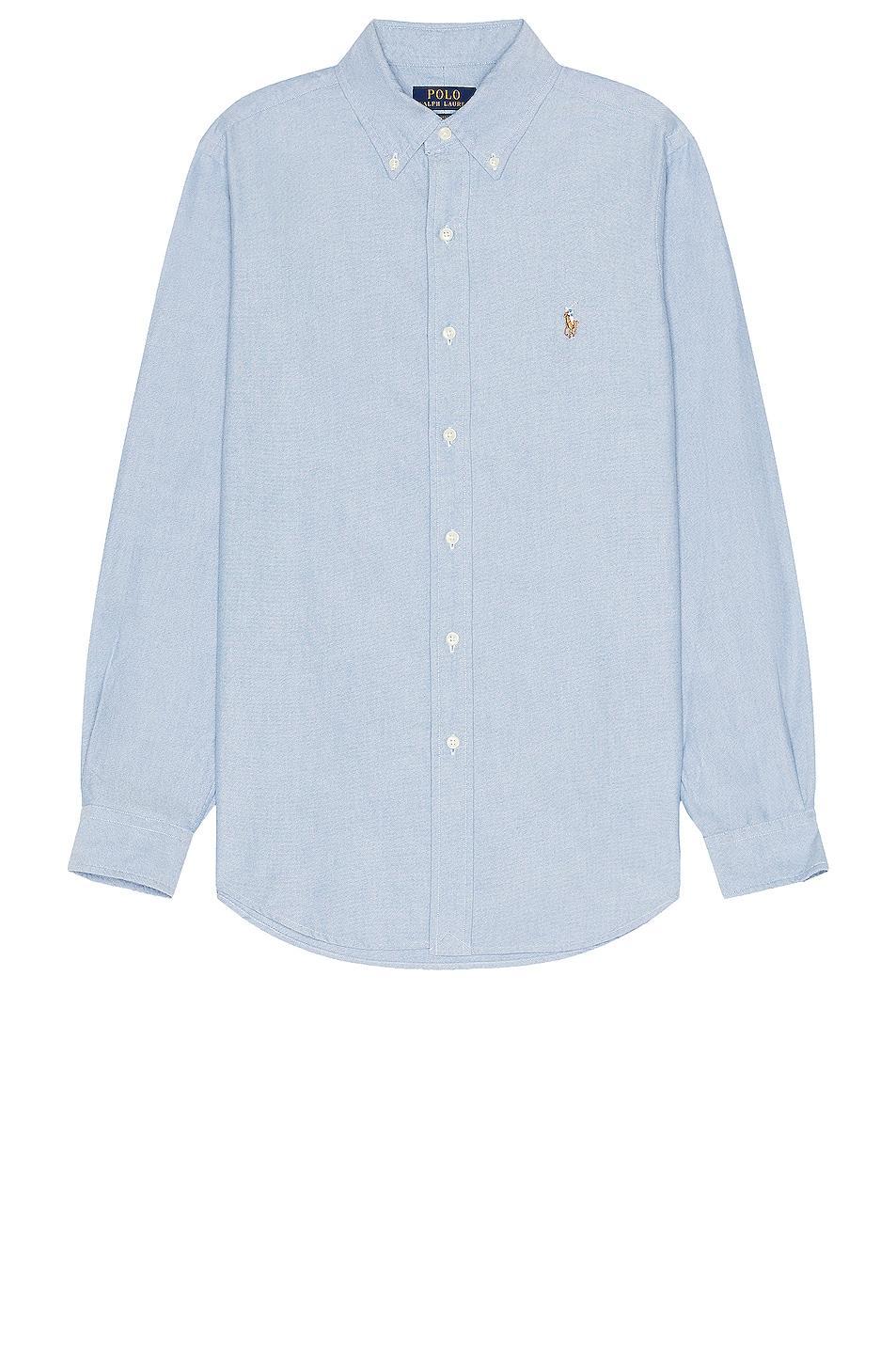 Polo Ralph Lauren Classic Fit Long Sleeve Cotton Oxford Button Down Shirt Product Image