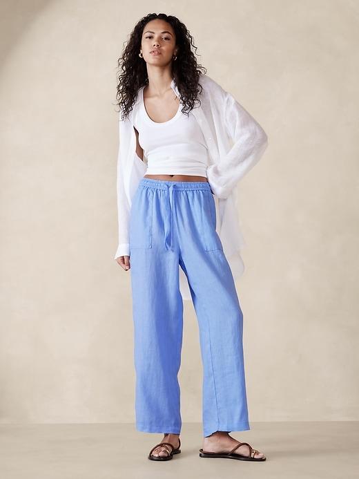 Linen Pull-On Pant Product Image