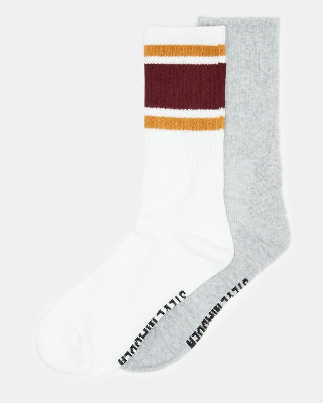 VARSITY CREW SOCKS BONE MULTI Female Product Image