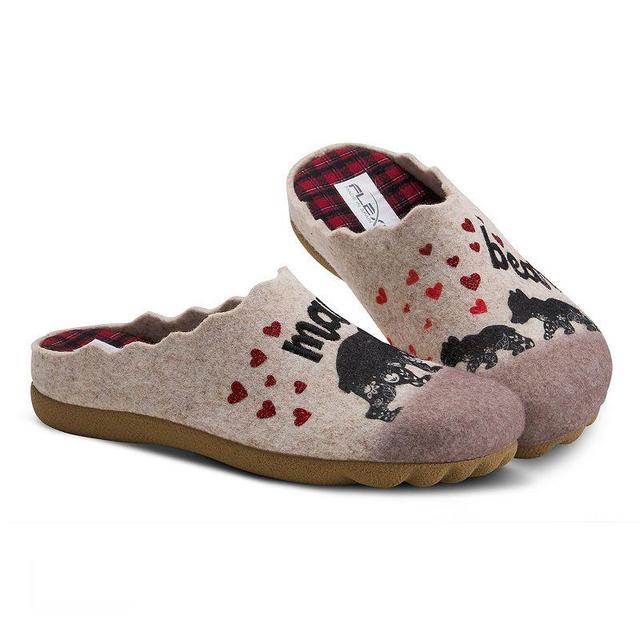 Flexus by Spring Step Mamabear Womens Slippers Brown Product Image