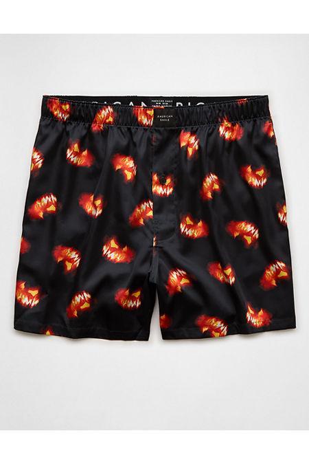 AEO Mens Jack-O-Lantern Halloween Satin Pocket Boxer Short Men's Product Image