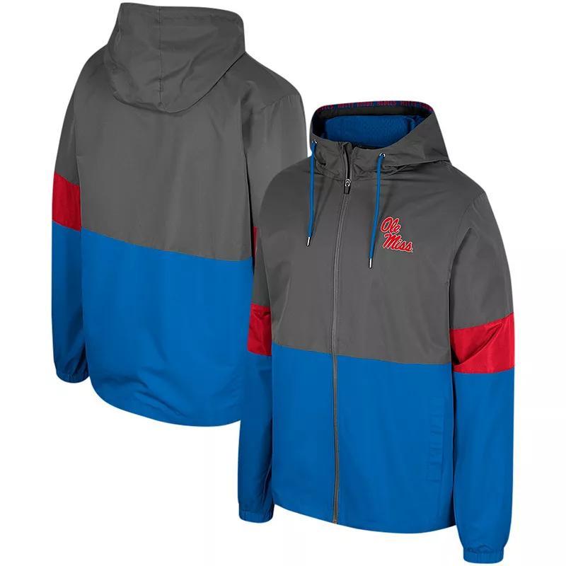 Mens Colosseum Charcoal Ole Miss Rebels Miles Full-Zip Jacket Product Image