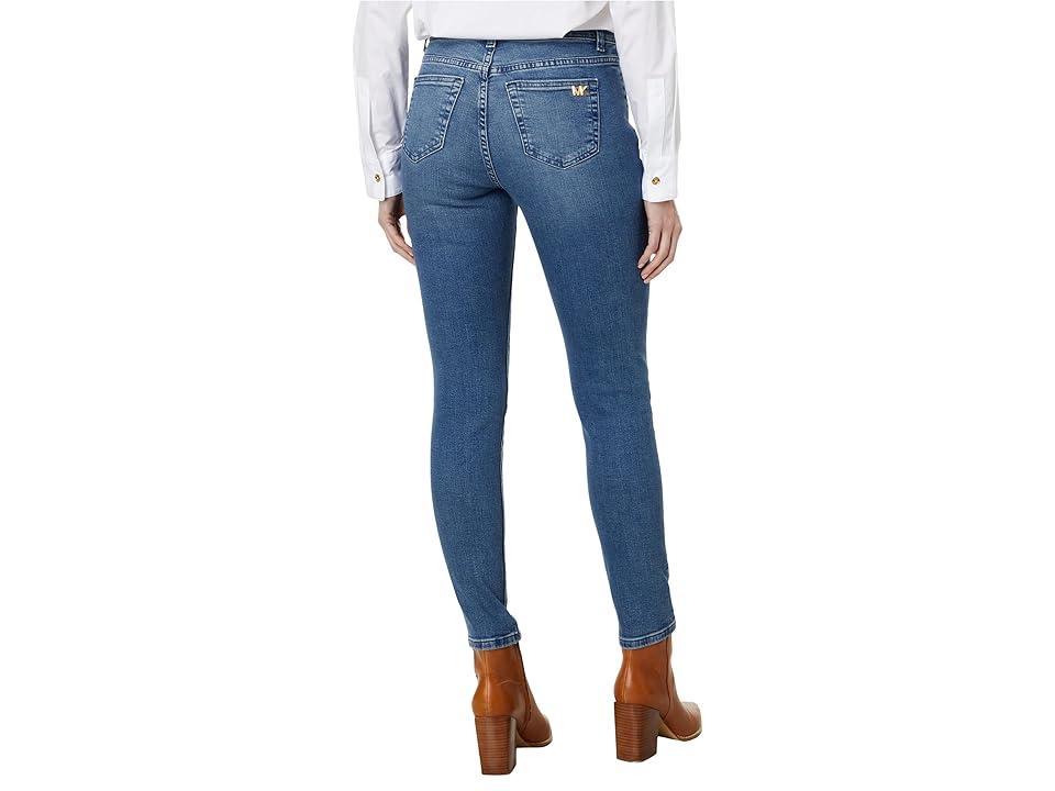 MICHAEL Michael Kors High-Rise Straight Skinny Selma in Union Wash (Union Wash) Women's Jeans Product Image