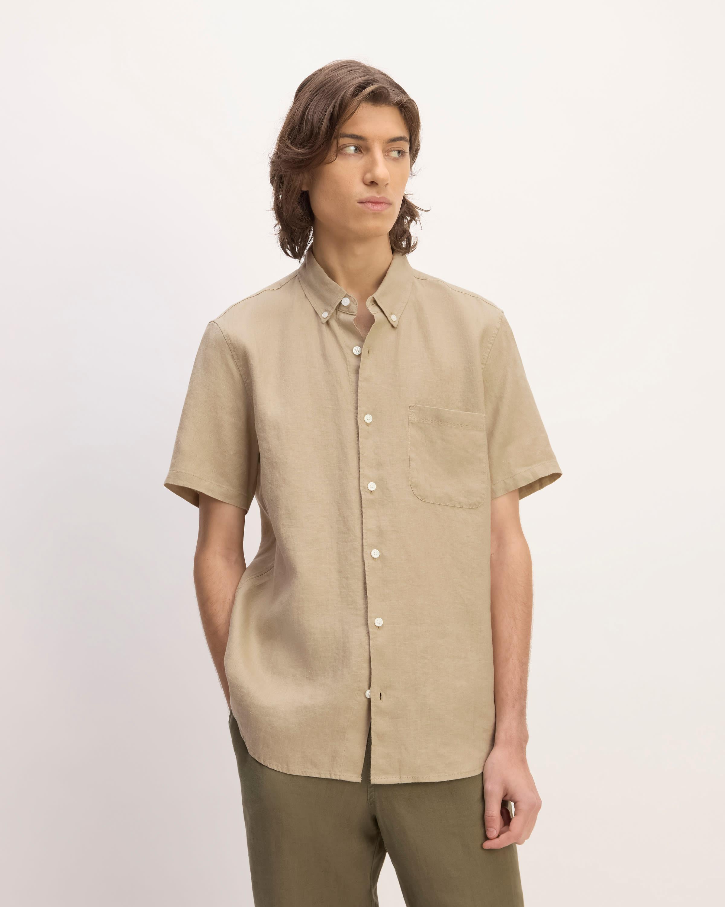 The Linen Short-Sleeve Standard Fit Shirt Product Image