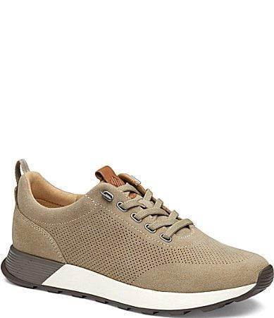 Johnston  Murphy Mens Kinnon Perforated Suede Jogger Sneakers Product Image