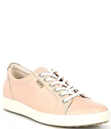 ECCO Womens Soft 7 Suede Leather Lace Product Image