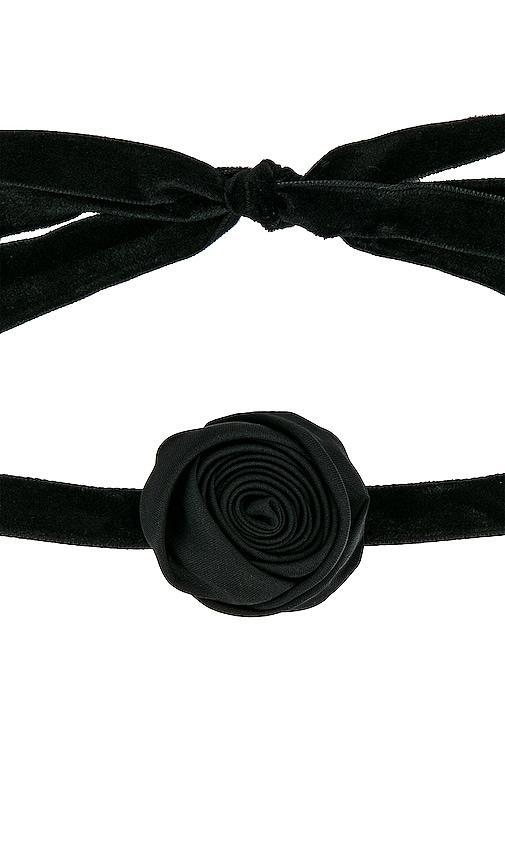 Lele Sadoughi Silk Rosette Ribbon Choker Product Image